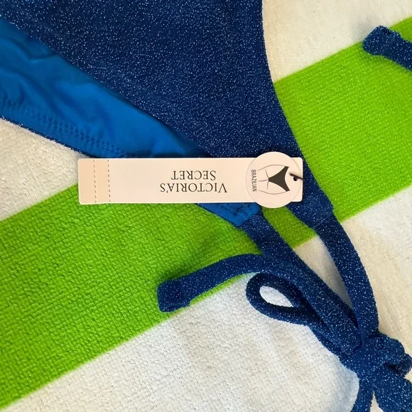 Victoria's Secret Blue Bikini Set Swimwear - Picture 2 of 5
